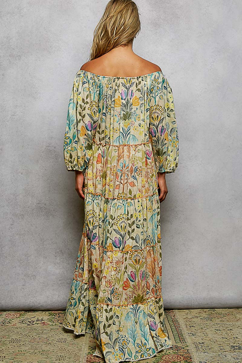 Thumbnail: Wildflower Whimsy Maxi Dress