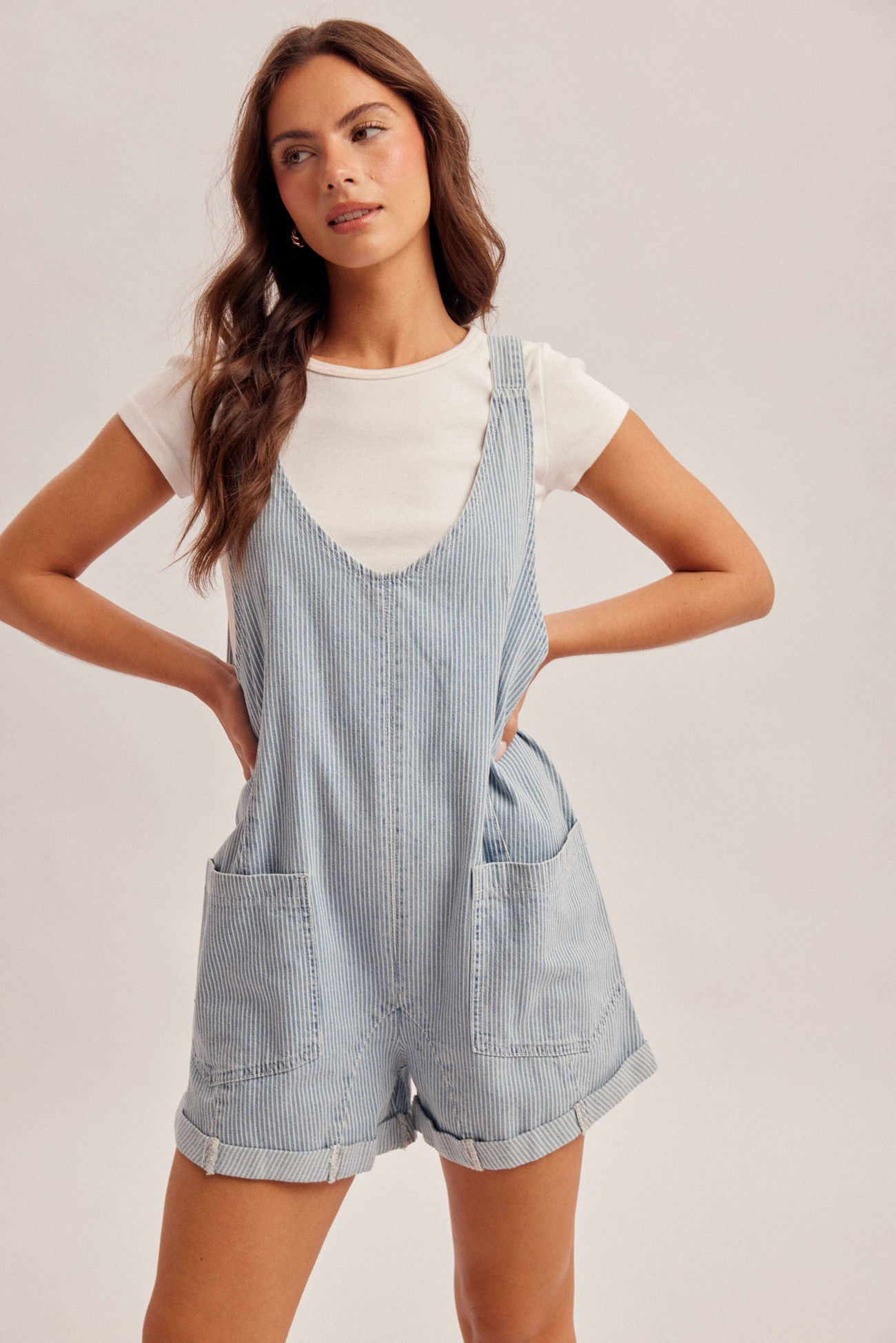 Boardwalk Stripe Overalls