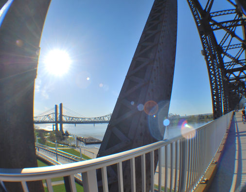 Walking Bridge Louisville, KY by Ilona Kovacs