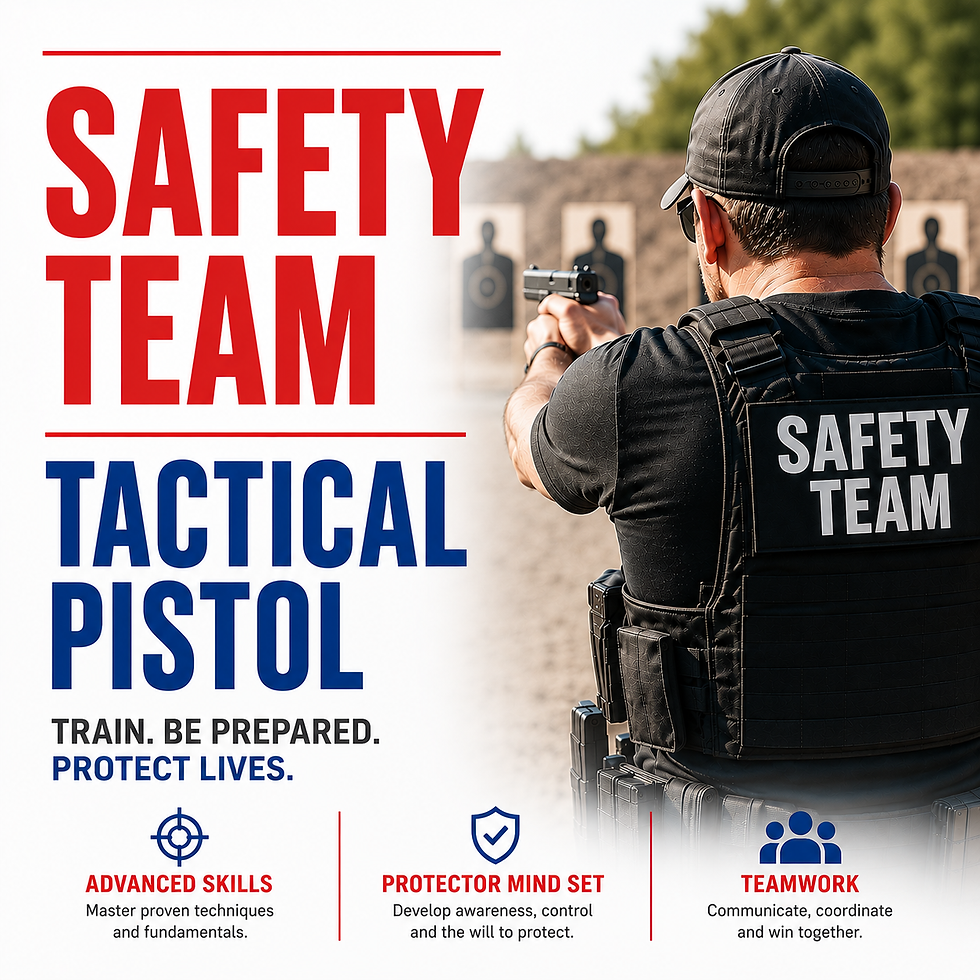 Church Safety Team Pistol Training