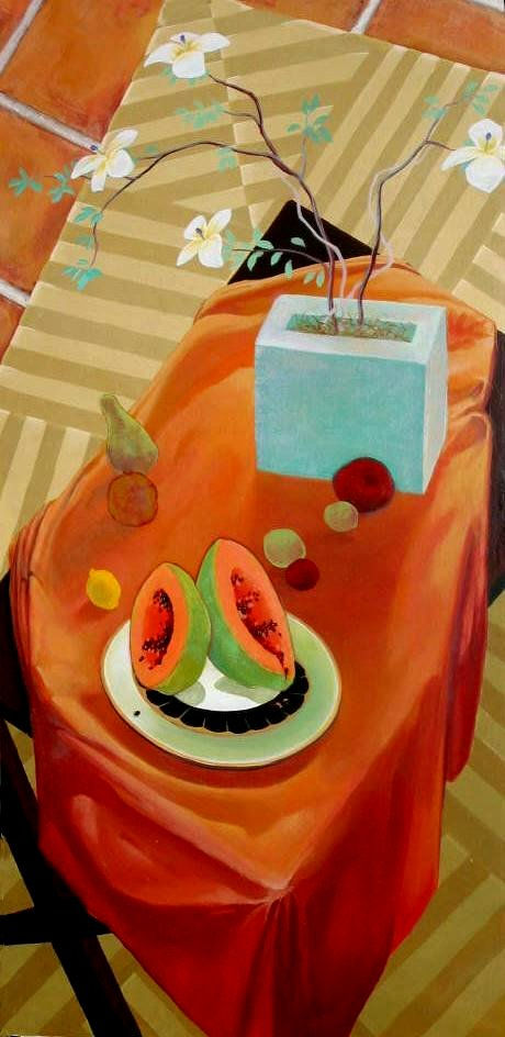 Papaya Fruit Cubed