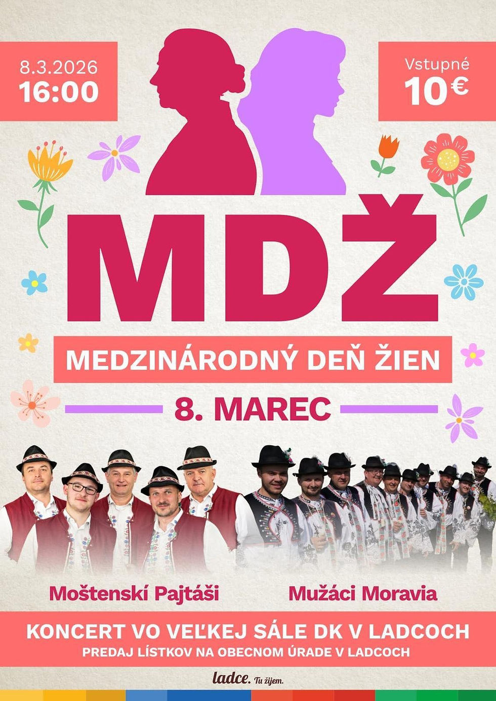 Folklórny koncert k MDŽ v Ladcoch