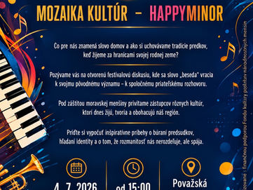MORAVSKÁ BESEDA – MOZAIKA KULTÚR / HAPPY MINOR 2026