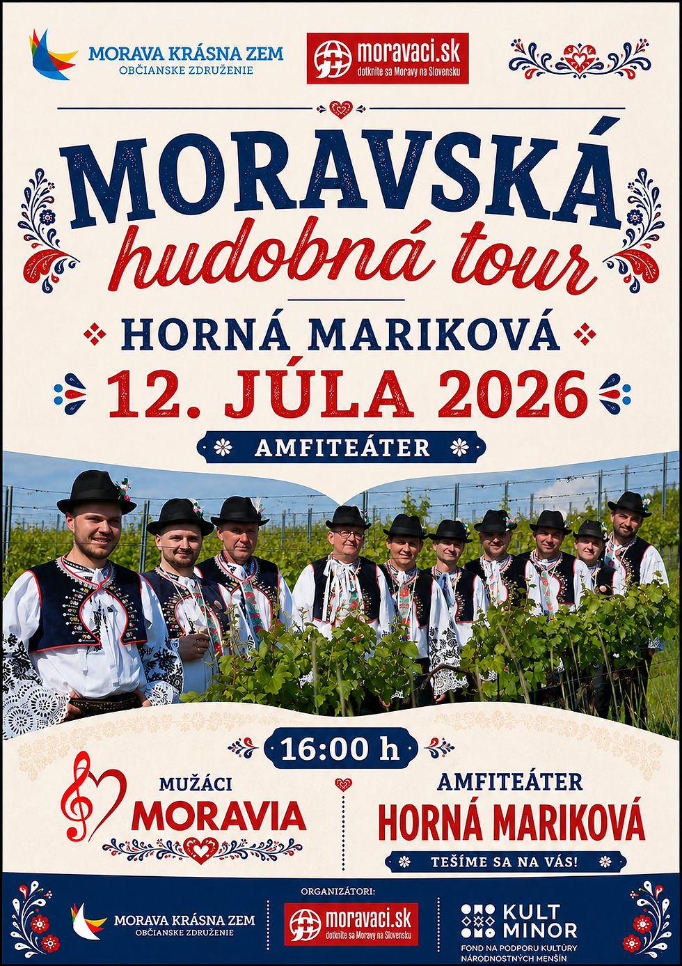 MORAVSKÁ HUDOBNÁ TOUR mieri do Hornej Marikovej!