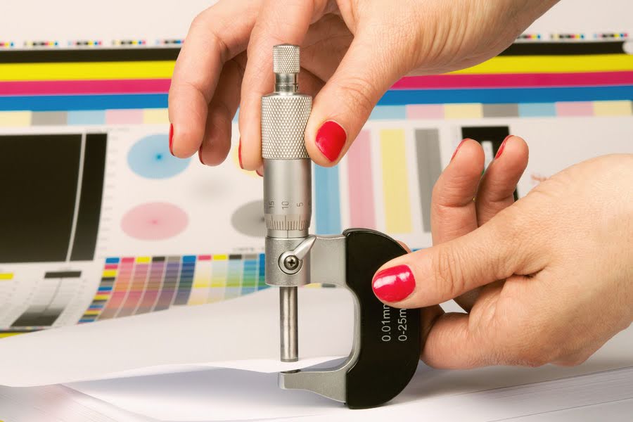 How is paper thickness measured the art of gauge