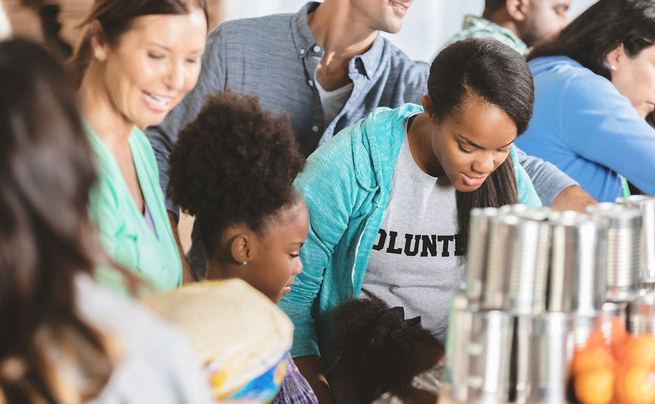 Volunteers at Food Bank