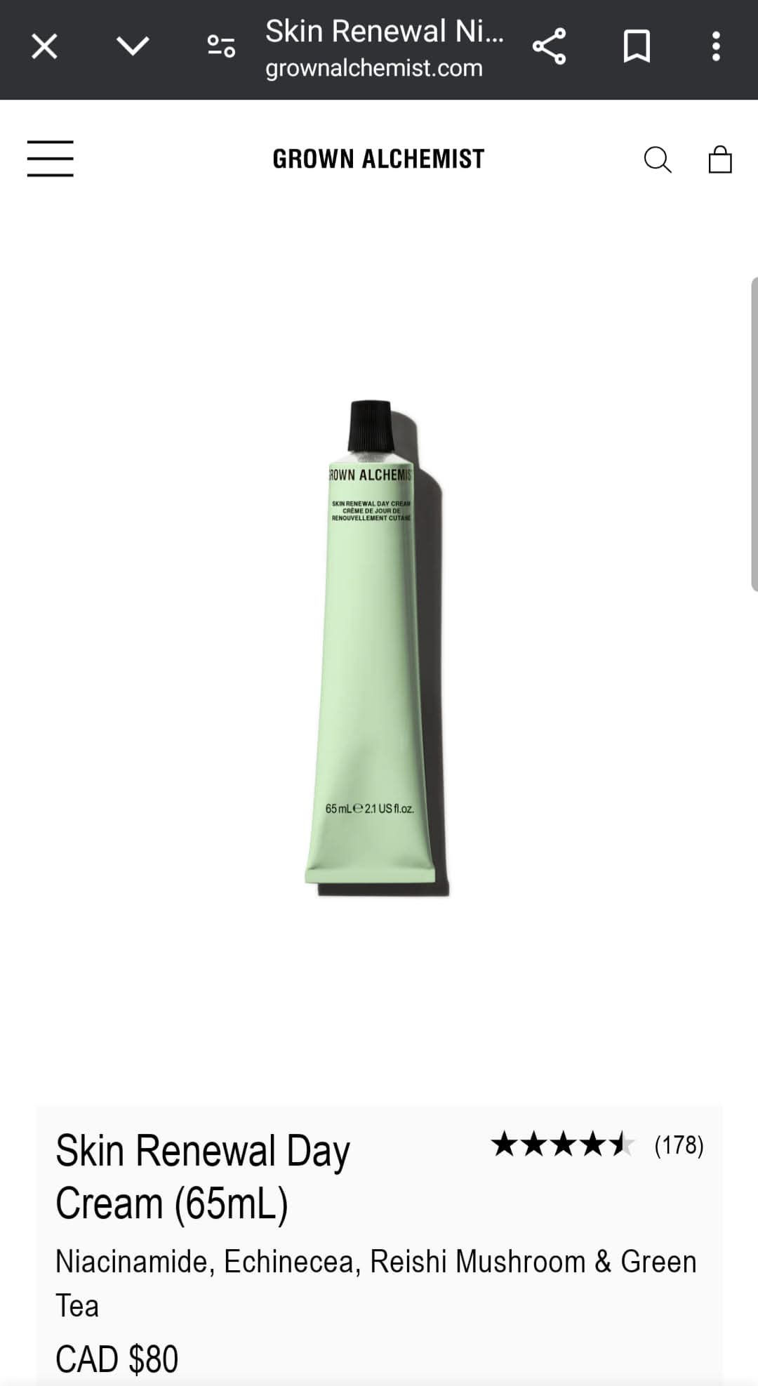 *Grown Alchemist* Skin Renewal Day Cream