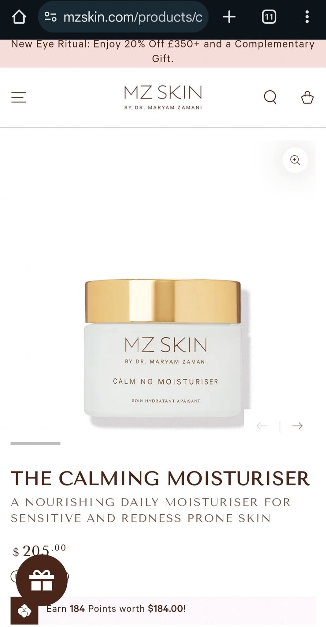 *(MZ Skin)* Calming Moisturizer