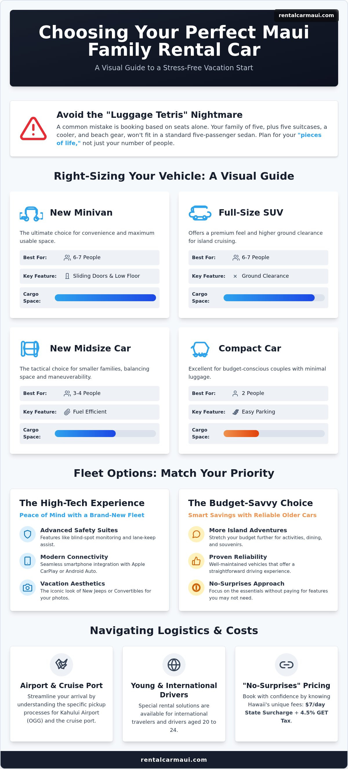 Maui family vacation car rental options