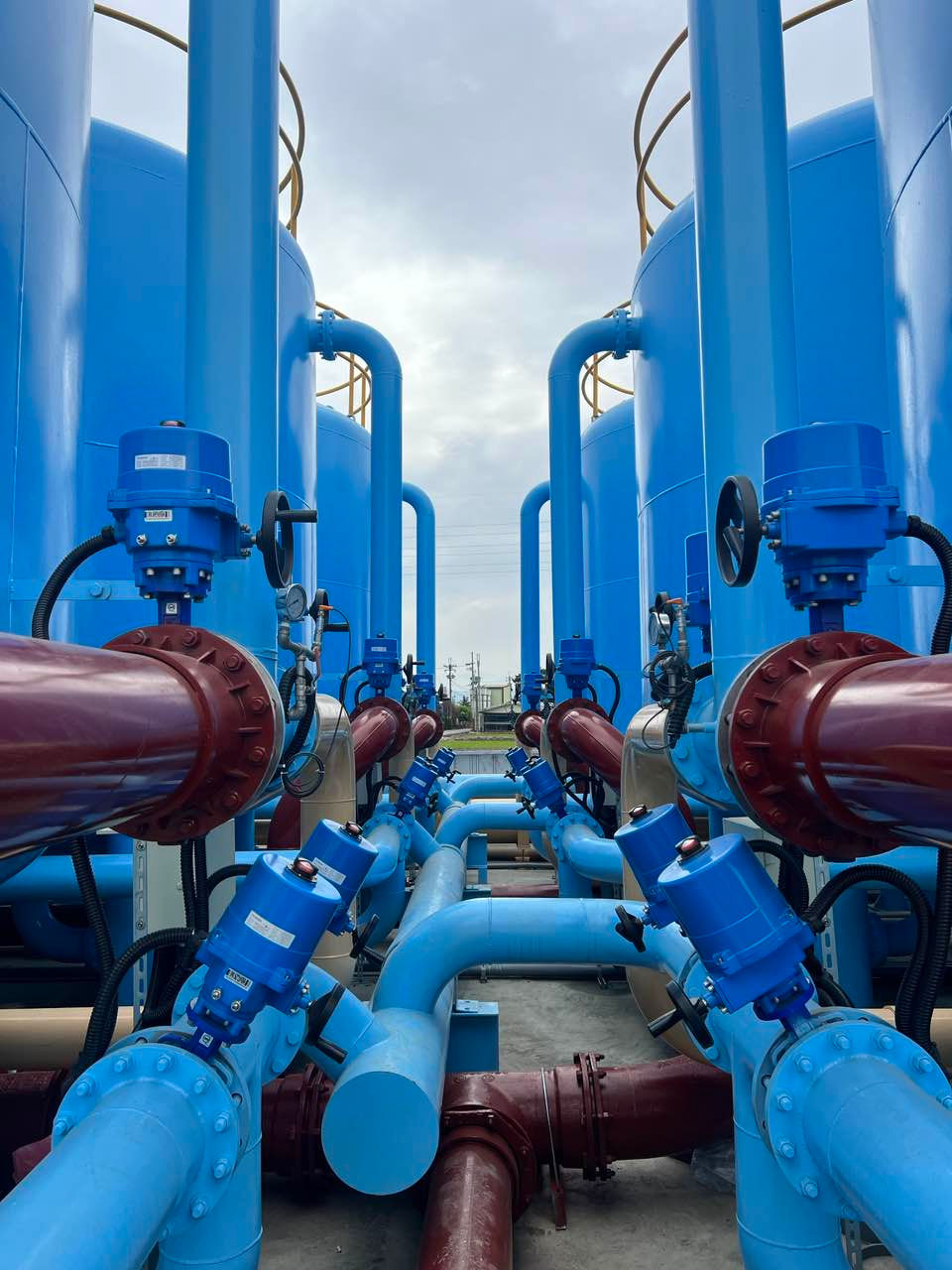 快濾桶槽-電動蝶閥