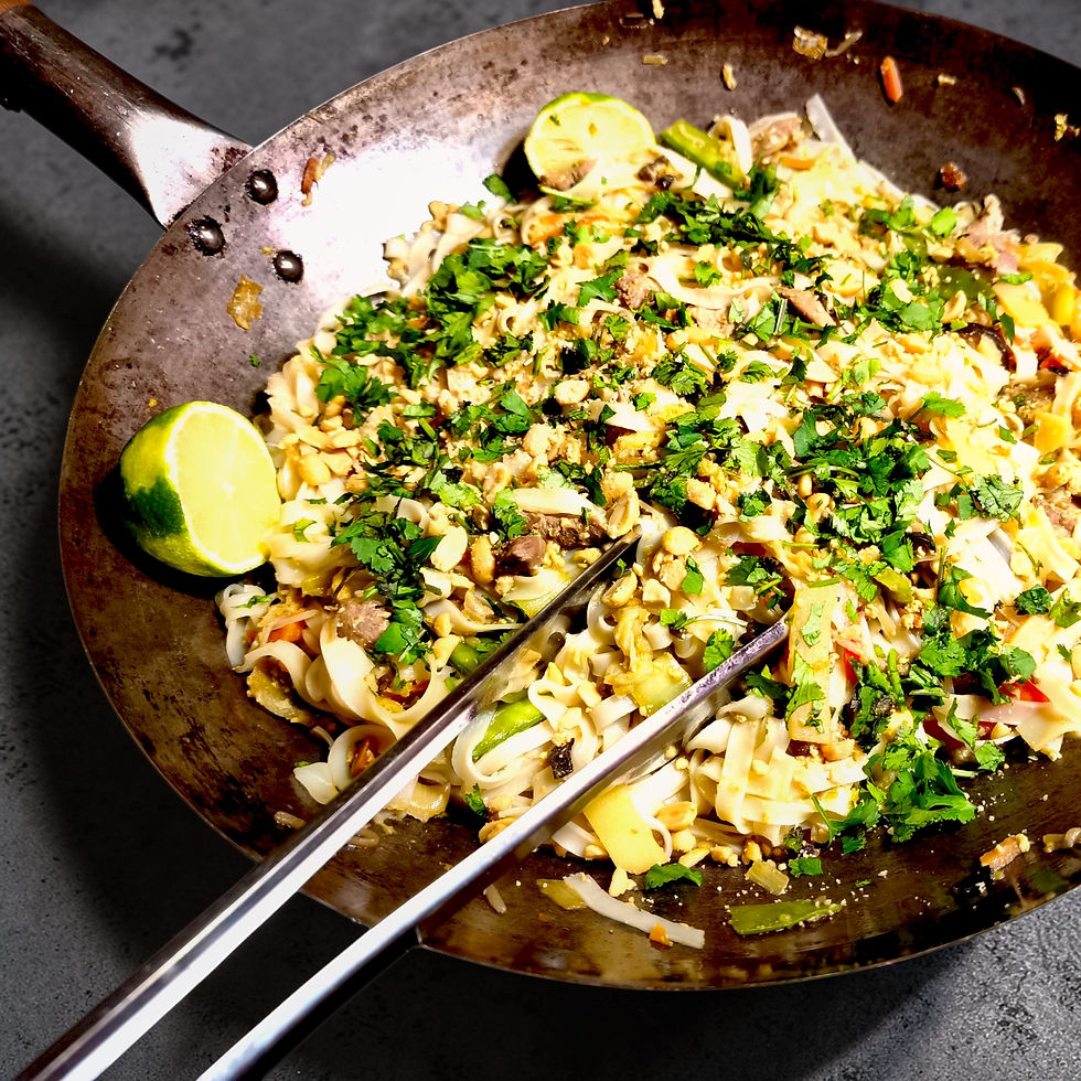 Pad Thai with local ingredients