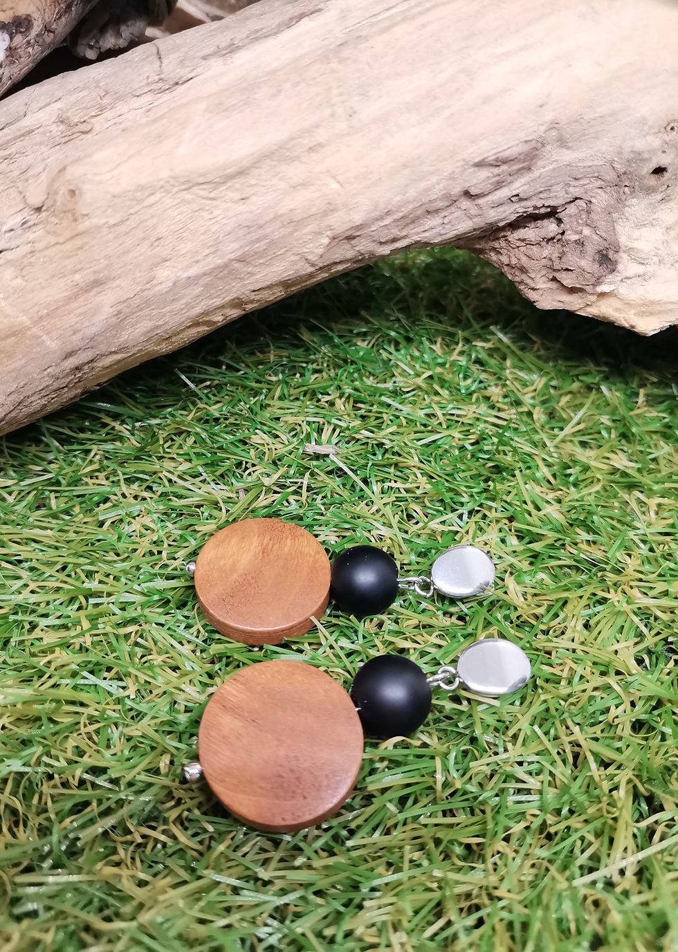 Miniature : Boucles d'oreilles en bois "Malang"