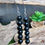 Miniature : Boucles d'oreilles avec pierres d'obsidienne