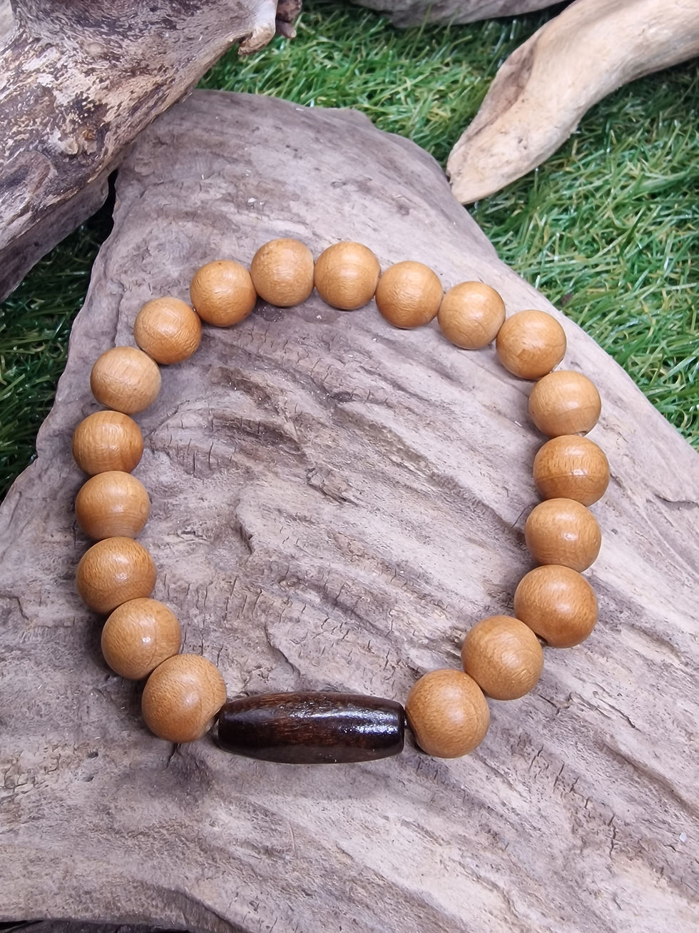 Miniature : Bracelet pour homme avec perles en bois
