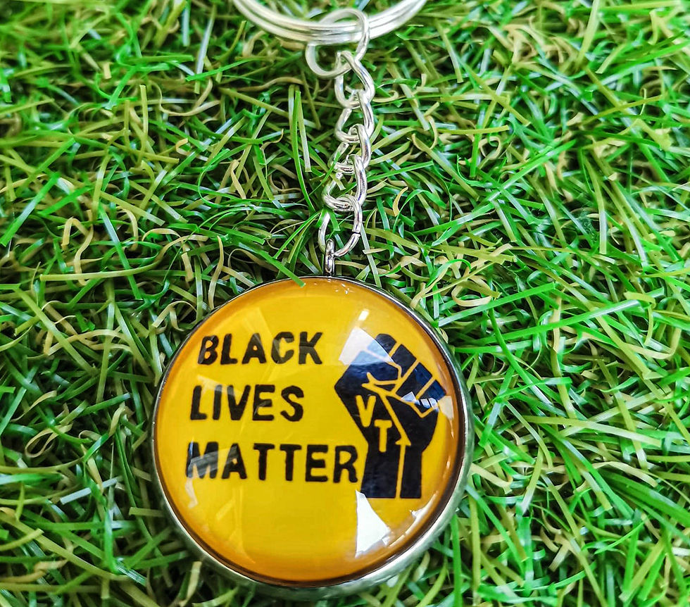Miniature : Porte-clés en cabochon "Black Lives Matter"