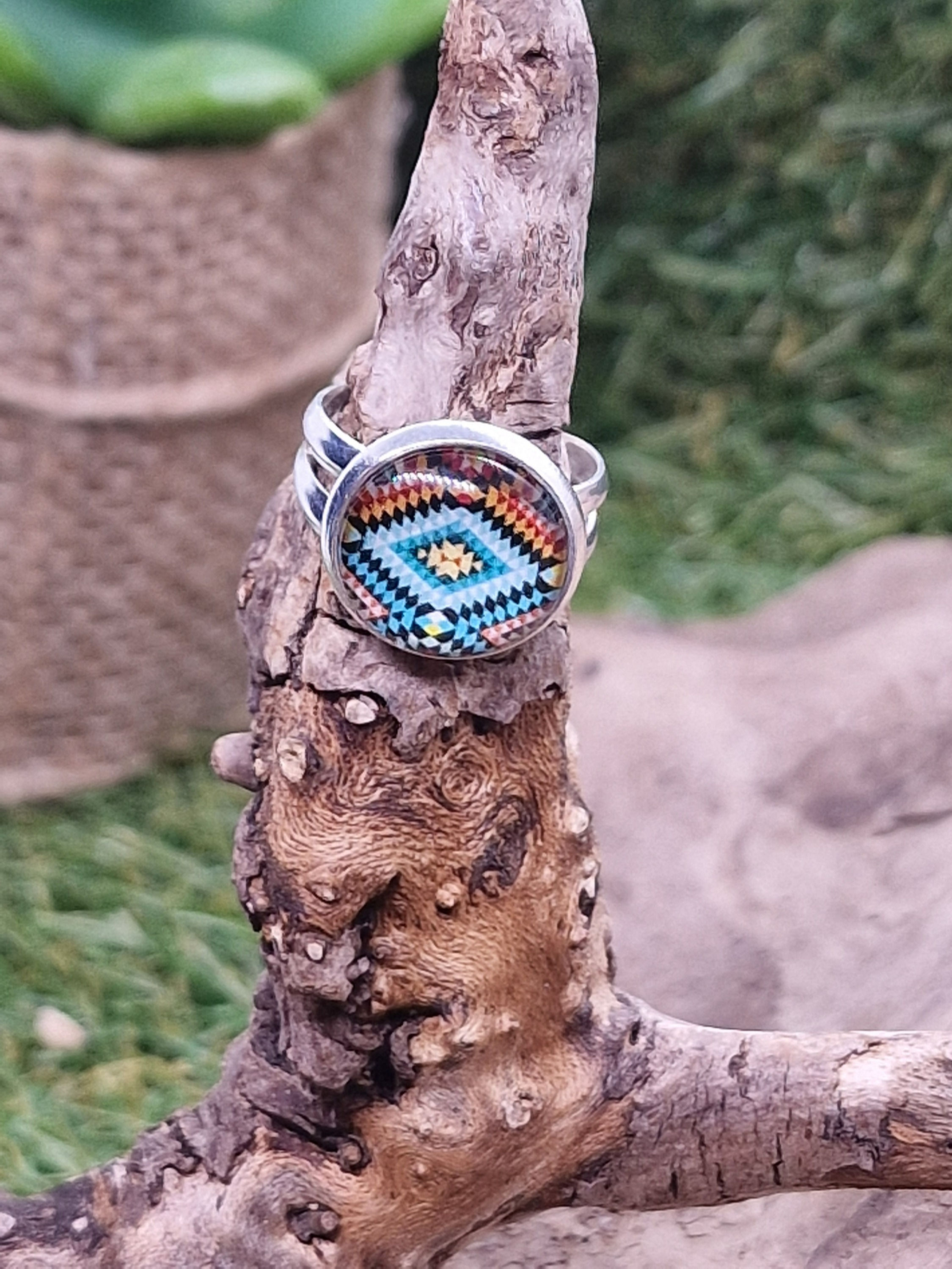 Bague enfant avec cabochon "Miami"