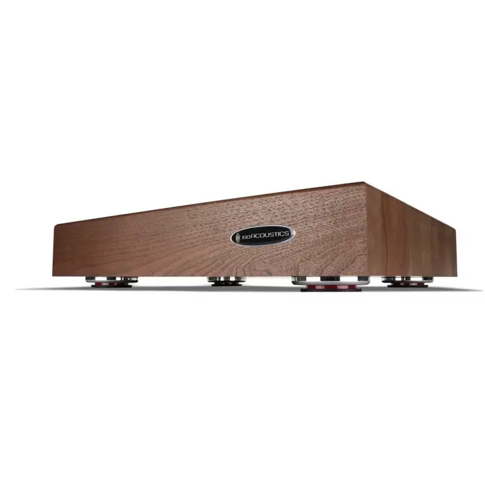 Thumbnail: IsoAcoustics DELOS Series Walnut Isolation Platform