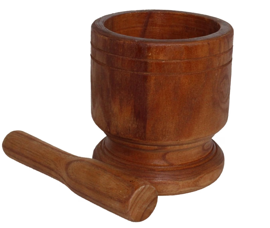 IMUSA Pilon et mortier en bois, format Jumbo