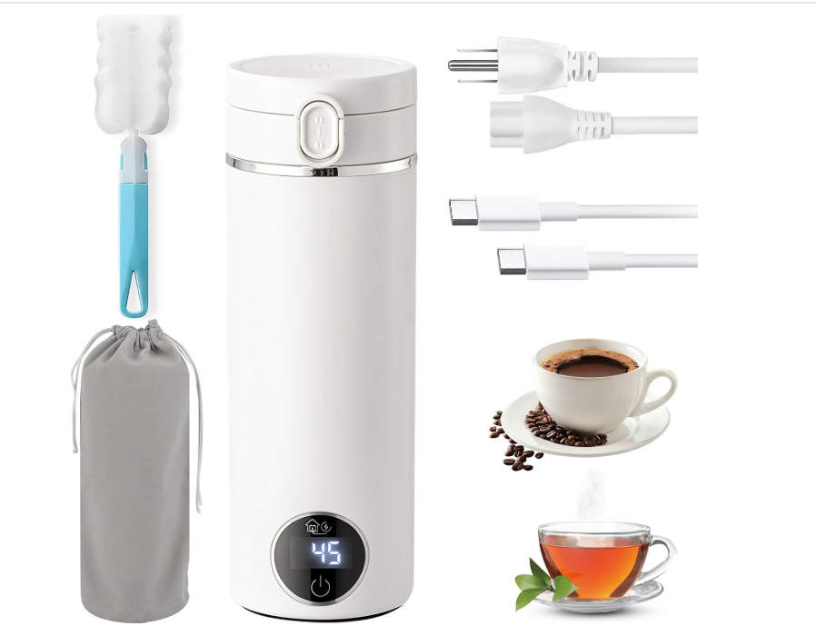 Tasse chauffante portable électrique