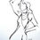 Thumbnail: Original Live Figure Drawing – Line Art, Fashion, Art Basel Experience #05