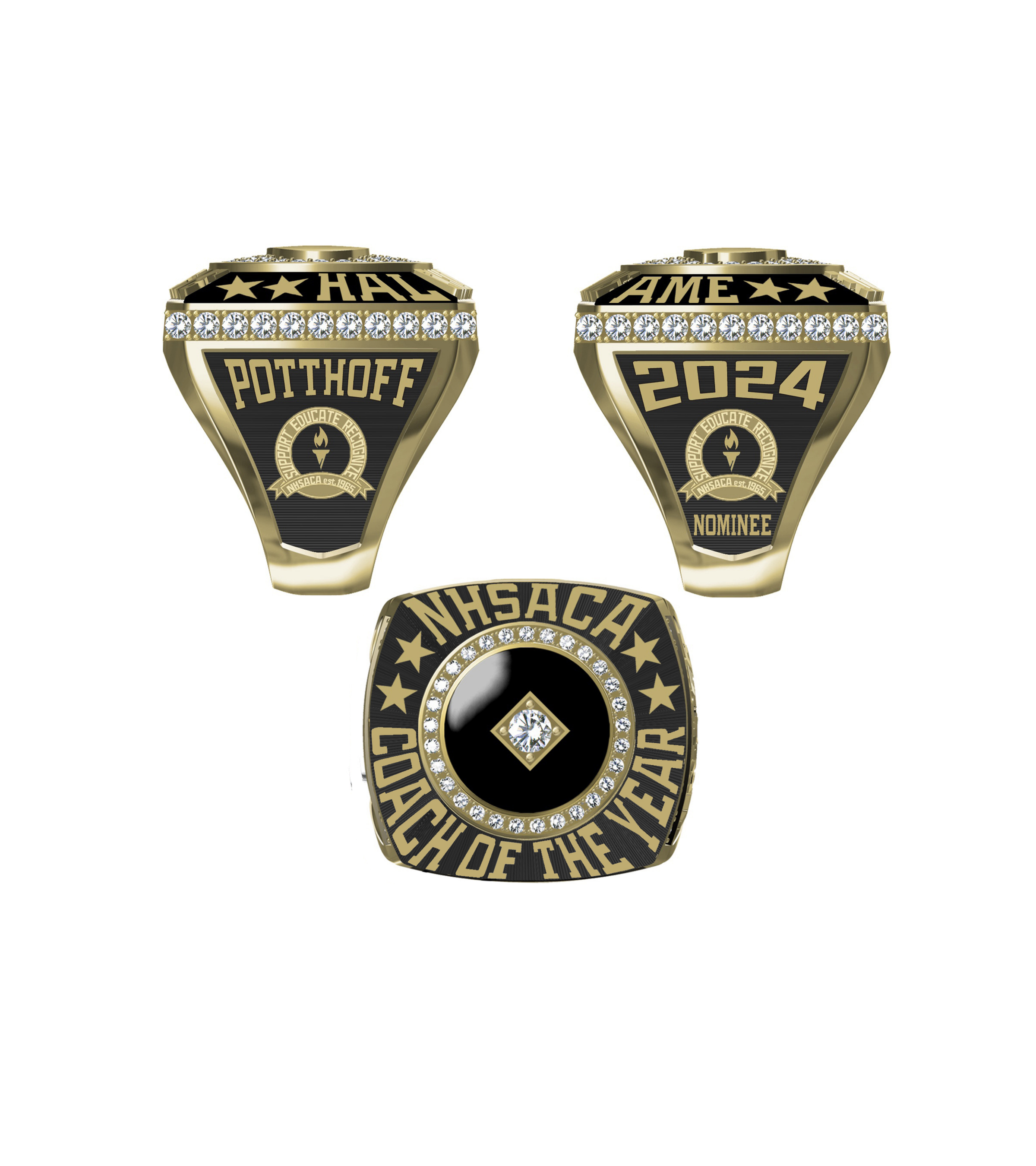 NHSACA Men's Classic Coach of the Year Nominee ring
