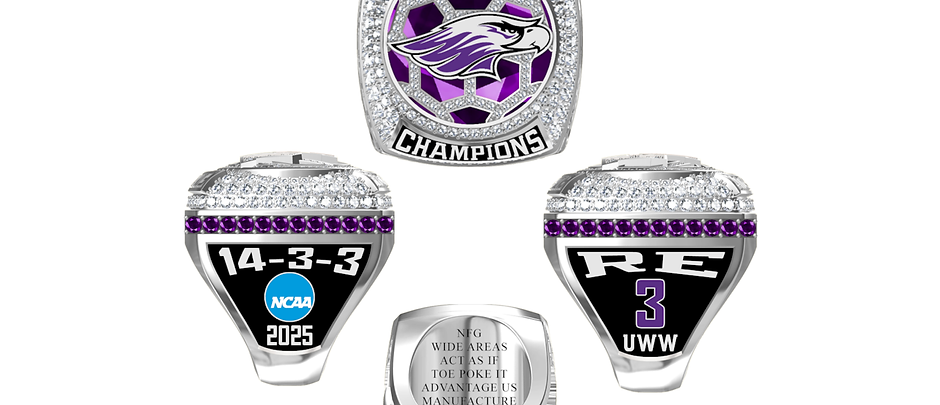 2025 UWW Soccer Championship Ring
