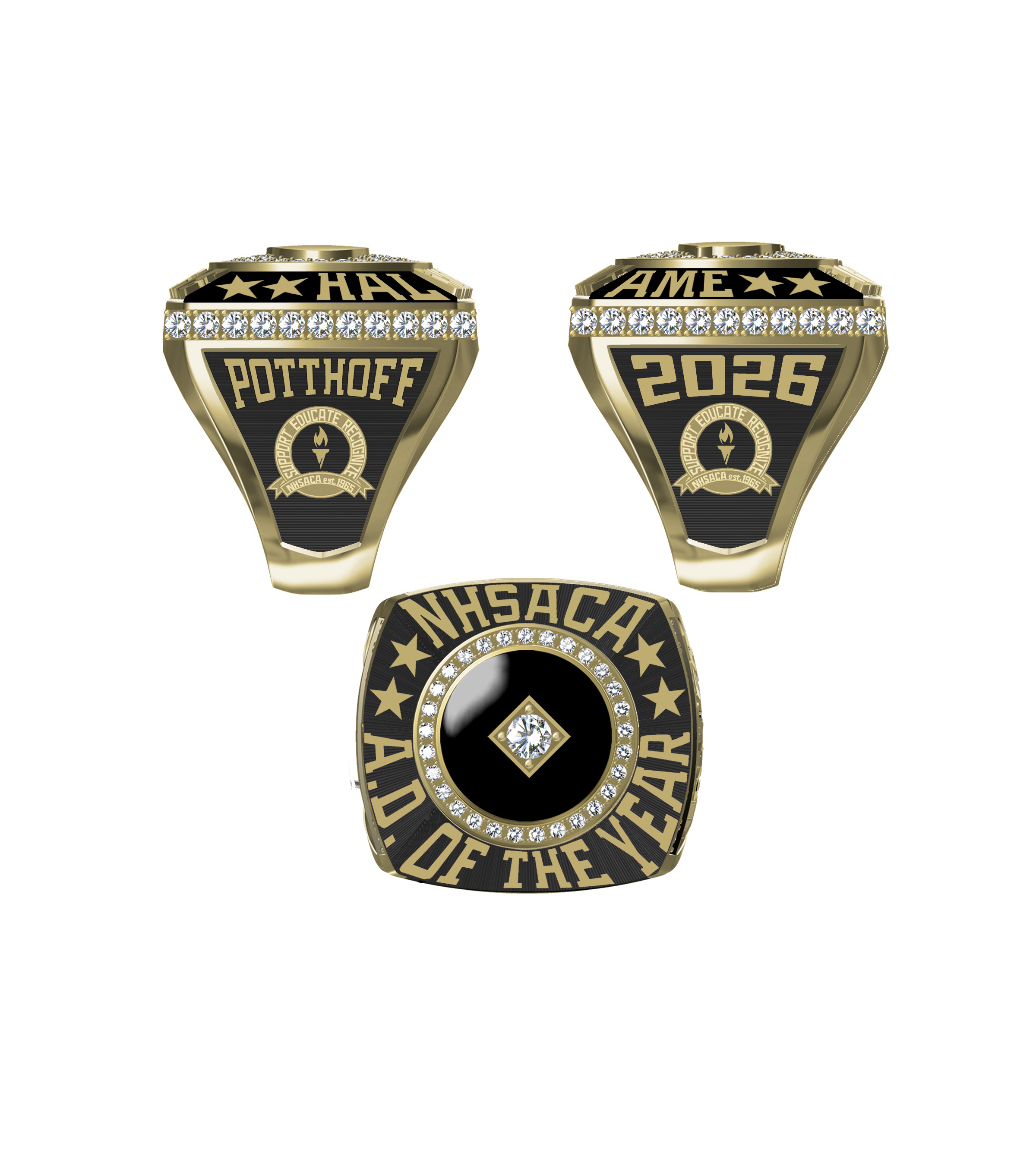 NHSACA Men's Classic A.D. of the Year ring