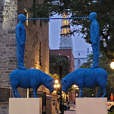 The Forward Party Canada platform More is Coming Ottawa blue statue