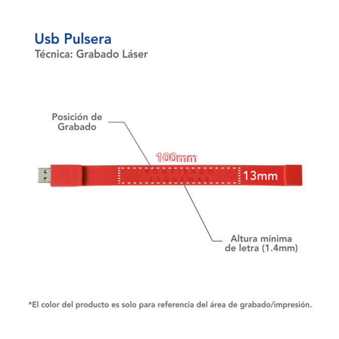 Miniatura: USB Pulsera 8 GB
