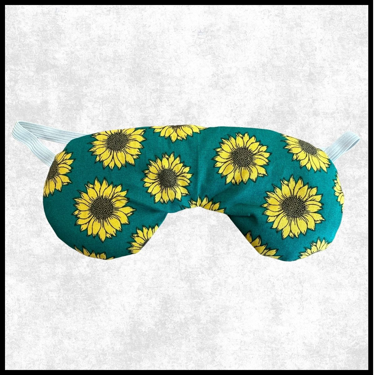 Sunflower Weighted Eye Mask: Hot/Cold Therapy Rice Pack