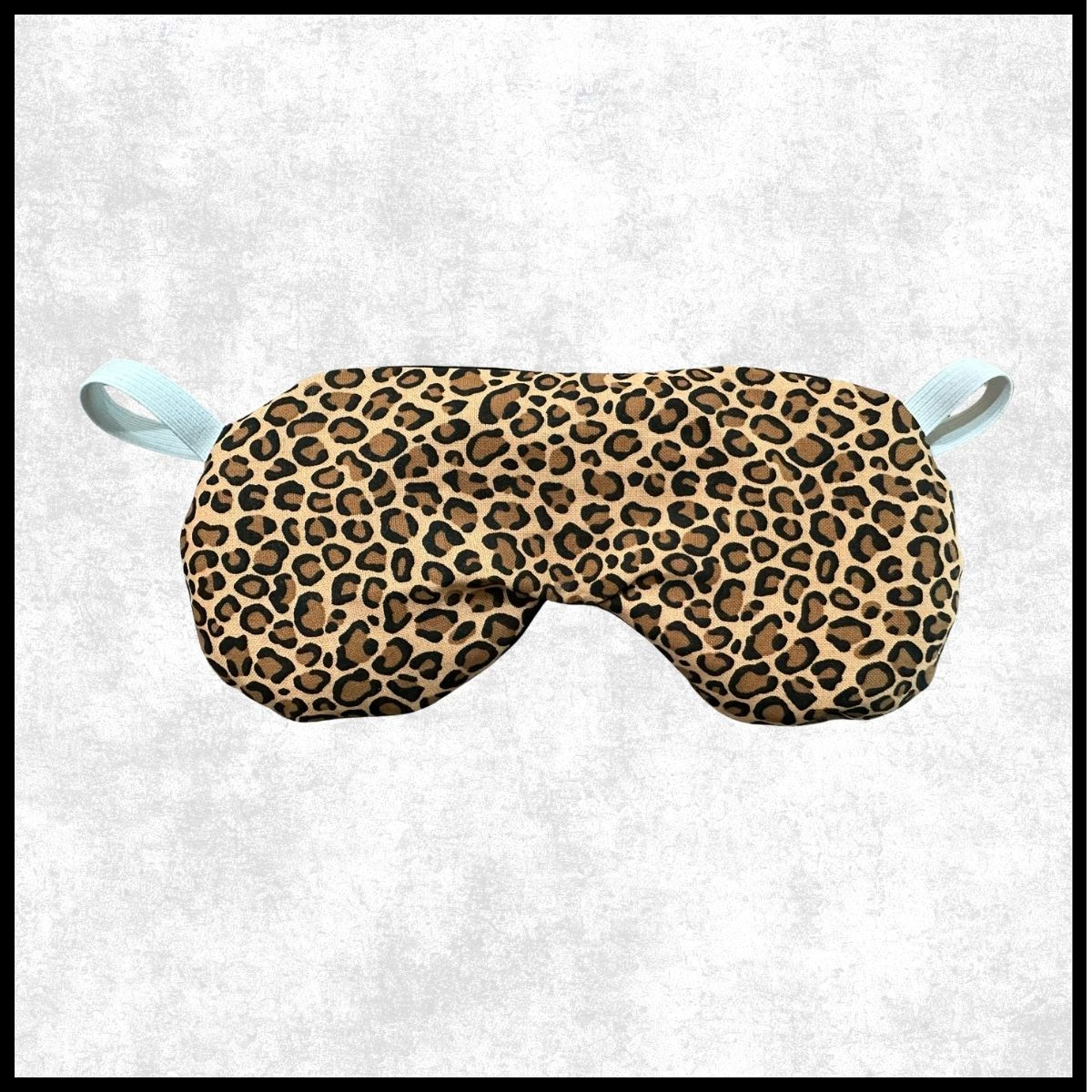 Leopard Weighted Eye Mask: Hot/Cold Therapy Rice Pack