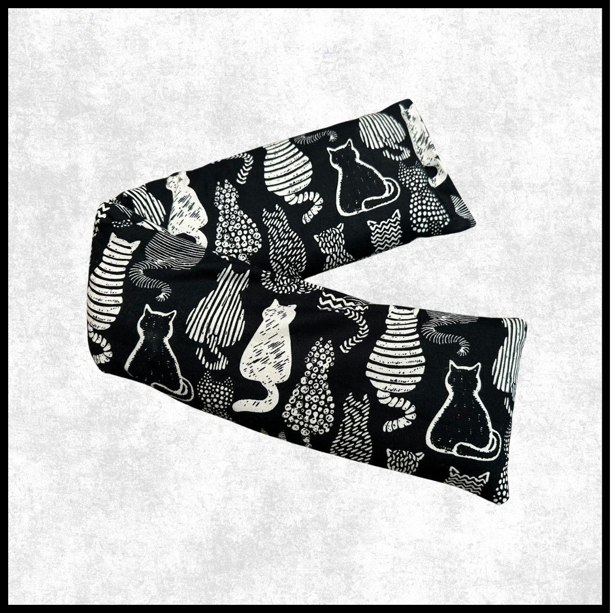 Artsy Cats Neck Wrap: Hot/Cold Therapy Rice Pack