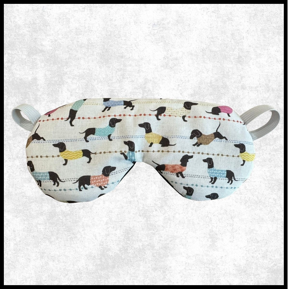 Dachshund Sweaters Weighted Eye Mask: Hot/Cold Therapy Rice Pack