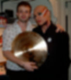 George and I showing off the brass
