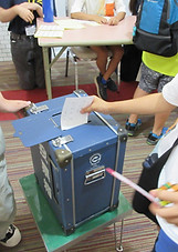 市長選挙の投票