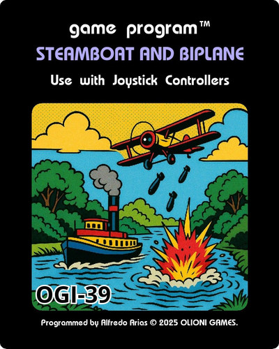Steamboat and Biplane (Atari 2600) | Olioni Games Inc