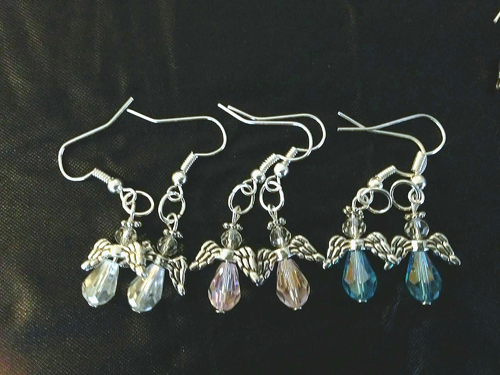 Thumbnail: Hazy Holidaze Angel Earrings