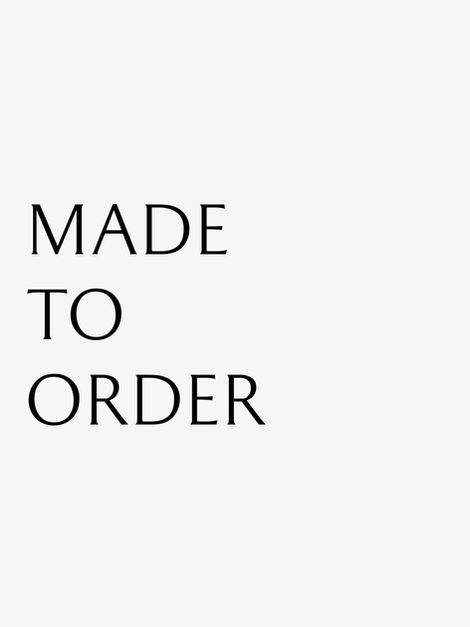 Black text reading Made to Order on a white background.