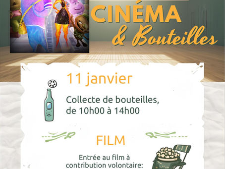Collecte de bouteilles et Visionnement d'Élémentaire ce dimanche