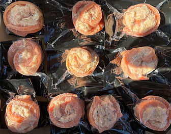 roulade de saumon au crabe