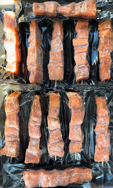 brochette de saumon à l'érable