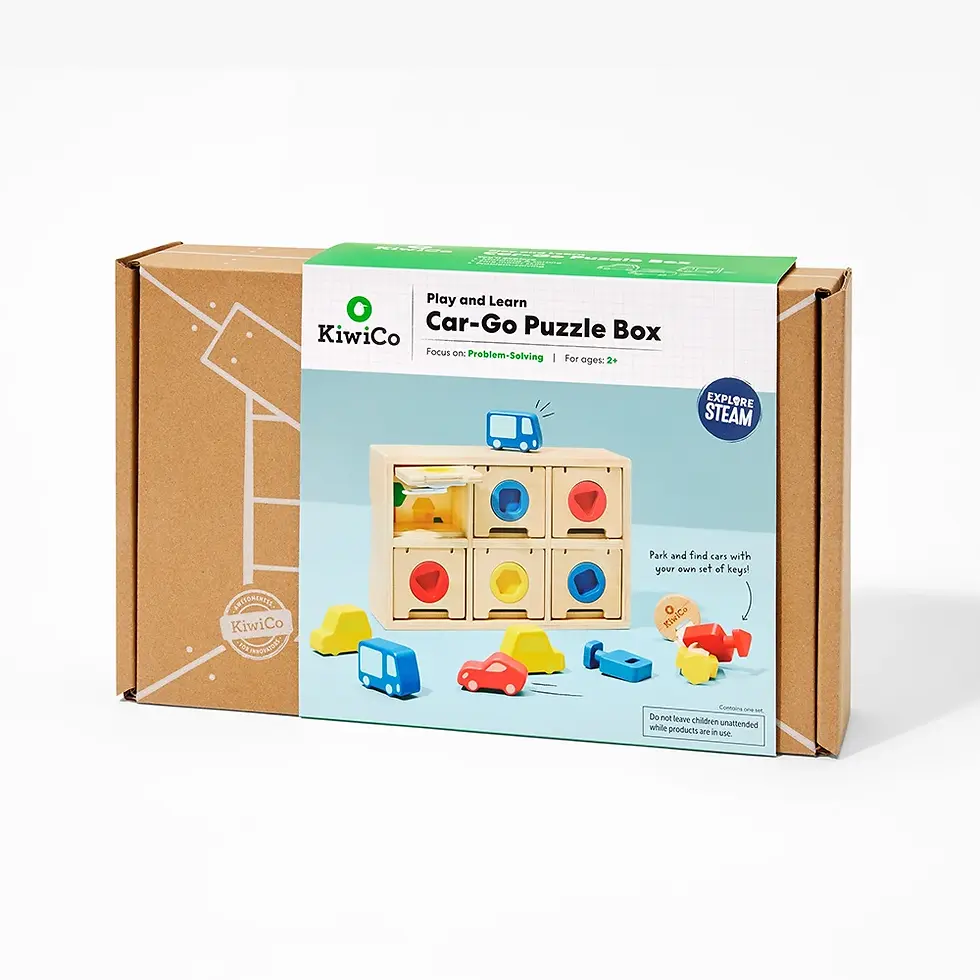 Miniatură: Car-Go Puzzle Box – Joc de potrivire a formelor pentru copii