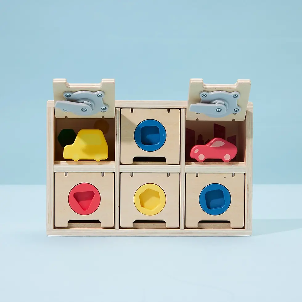 Miniatură: Car-Go Puzzle Box – Joc de potrivire a formelor pentru copii