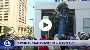 ABC Channel 6:  Up, up and on display: Superman statue unveiled in new Jerry Siegel and Joe Shuster Tribute Plaza