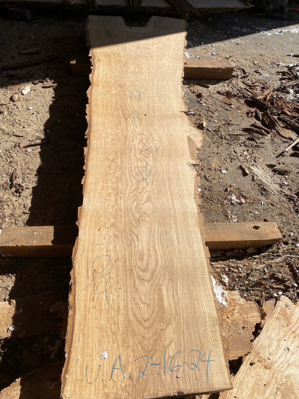 White Ash Slab | Moser's Mapleridge Slabs and Lumber