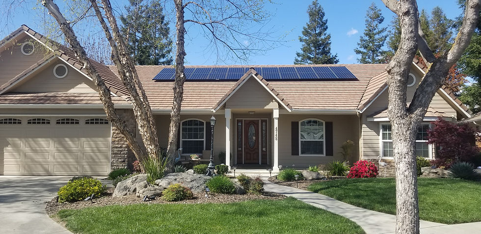 New Home with Solar in Fresno CA.