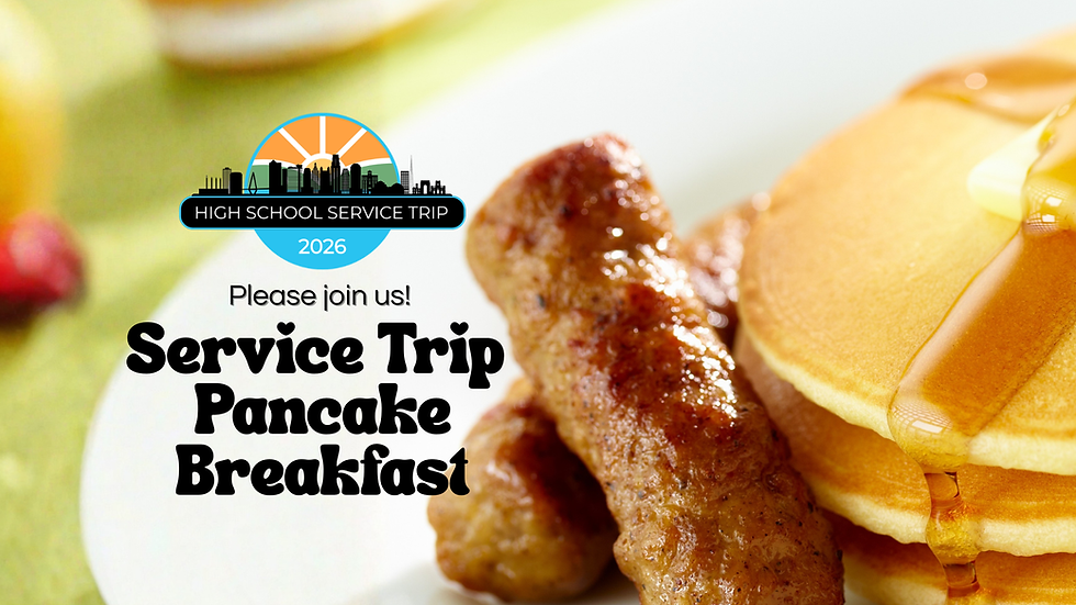 High School Service Trip Pancake Breakfast