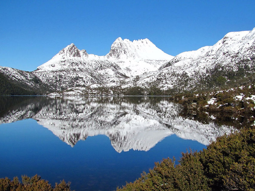 this is a photo of cradle mountain
