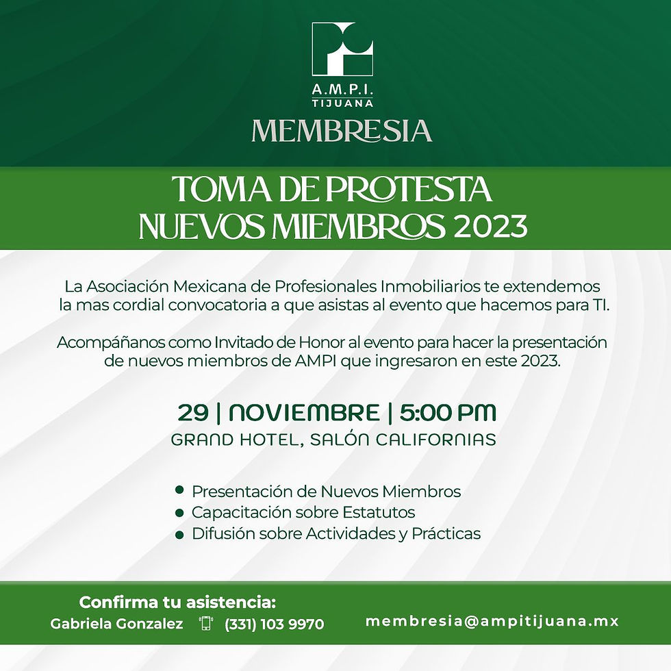 Toma de Protesta Nuevos Miembros 2023