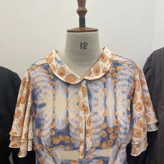 A patterned vintage style dress